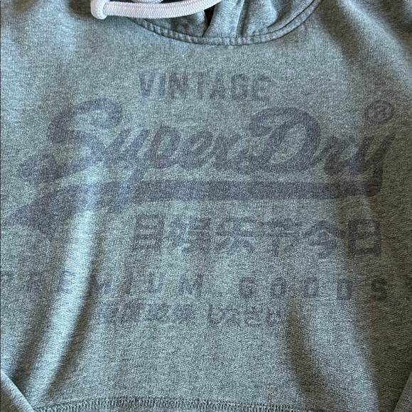 Superdry Teal Pullover Hoodie - Picture 2 of 3